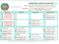 Frühjahrs Kurs- und Workshopplan